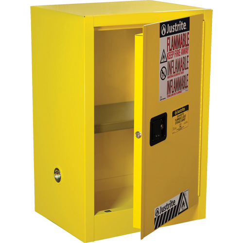 Armoire de s&eacute;curit&eacute; compacte pour produits inflammables EX Sure-Grip, 12 gal., 1 Porte(s), 23,25" La x 35" h x 18" p Groupe Belzile Dickner