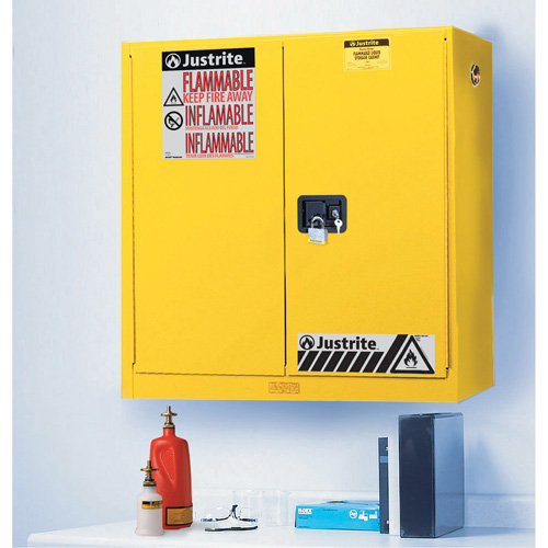 Armoires de s&eacute;curit&eacute; murales Sure-Grip EX, 20 gal., 2 Porte(s), 43" La x 44" h x 12" p Groupe Belzile Dickner