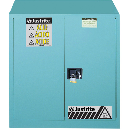 Armoires de s&eacute;curit&eacute; pour acides & produits corrosifs avec doublure ChemCor, 30 gal., 43" x 44" x 18" Groupe Belzile Dickner