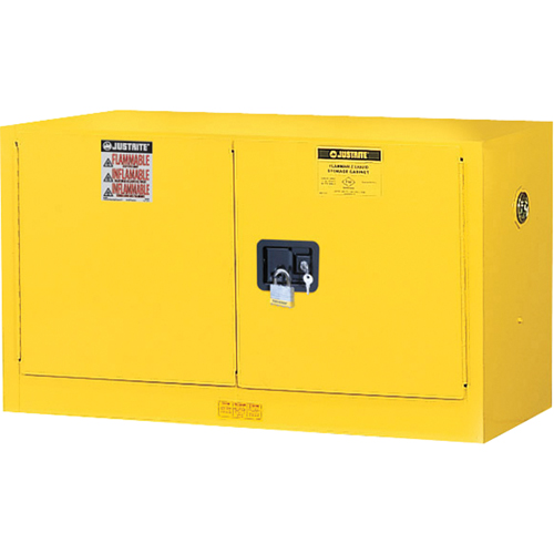 Sure-Grip&reg; EX Wall Mount Flammable Safety Cabinet, 17 gal., 2 Door, 43" W x 24" H x 18" D Groupe Belzile Dickner