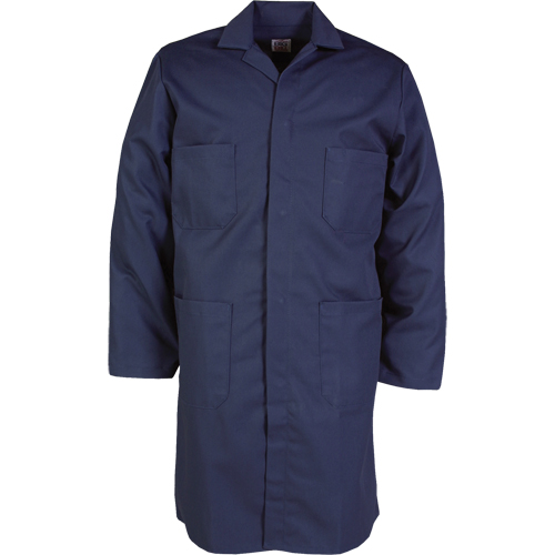 Lab Coat, Poly-Cotton, 46, Navy Blue Groupe Belzile Dickner