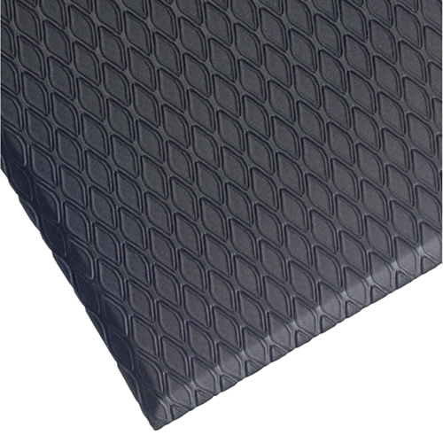 Cushion Max Mats, Diamond, 3-3/4' x 5-3/4' x 5/8", Charcoal, Nitrile/PVC Groupe Belzile Dickner