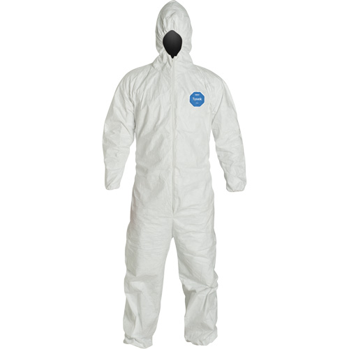 Hooded Coveralls, 4X-Large, White, Tyvek&reg; 400 Groupe Belzile Dickner