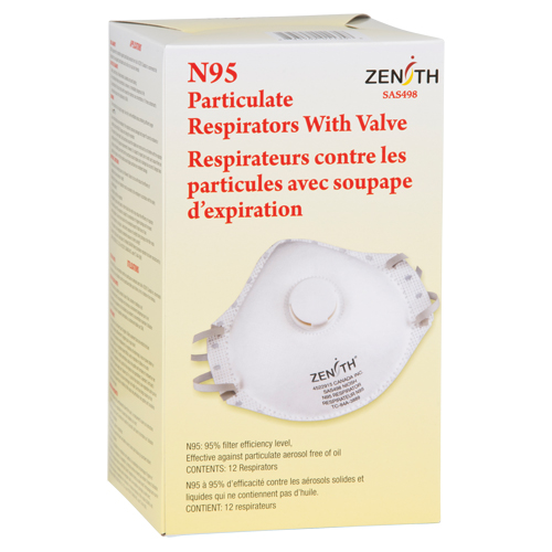 Particulate Respirators, N95, NIOSH Certified, Medium/Large Groupe Belzile Dickner