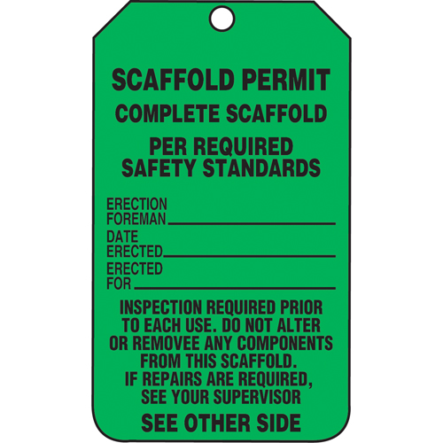 Inspection Tags, Plastic, 3-3/8" W x 5-7/8" H, English Groupe Belzile Dickner