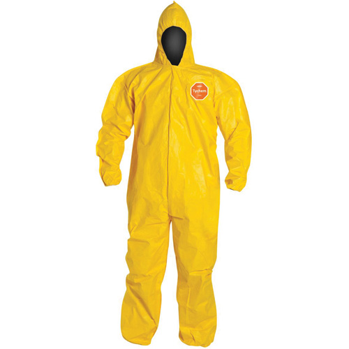 Hooded Coveralls, Tychem&reg; 2000, 3X-Large, Yellow Groupe Belzile Dickner