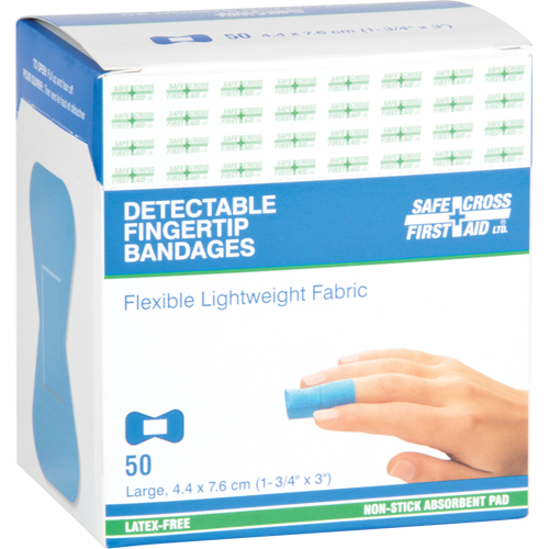Bandages, Bout de doigt, 3", Tissu d&eacute;tectable, St&eacute;rile Groupe Belzile Dickner