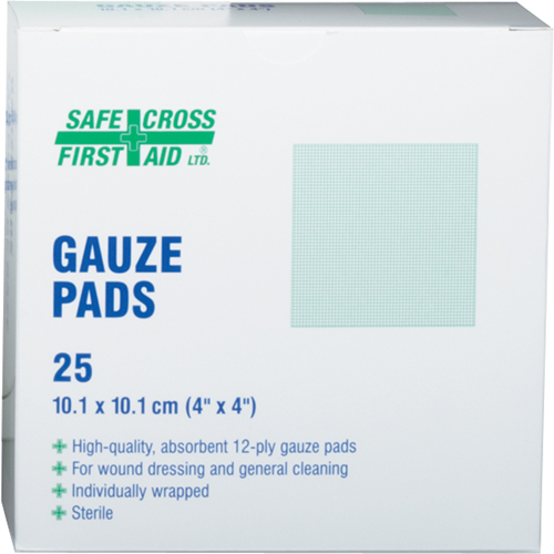 Gauze , Pad, 4" L x 4" W, Sterile, Medical Device Class 1 Groupe Belzile Dickner