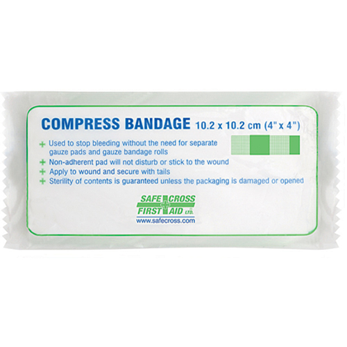 Compress (Pressure) Bandages - Sterile, 4-1/4" L x 3-1/2" W Groupe Belzile Dickner