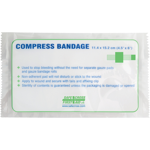 Compress Bandages, Crepe Tails, Cut to Size L x 4-1/2" W Groupe Belzile Dickner
