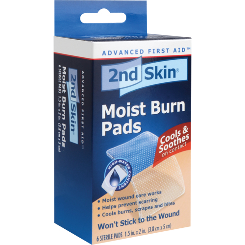 Compresses humides pour brûlures 2nd Skin, 1-1/2" x 2", Classe 2 Groupe Belzile Dickner