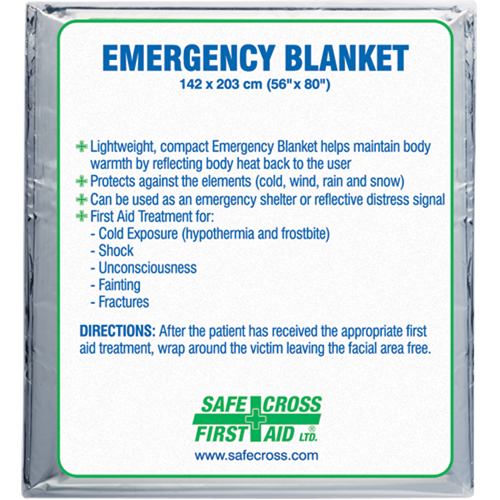 Rescue Foil Blankets, Aluminized Polyester Groupe Belzile Dickner