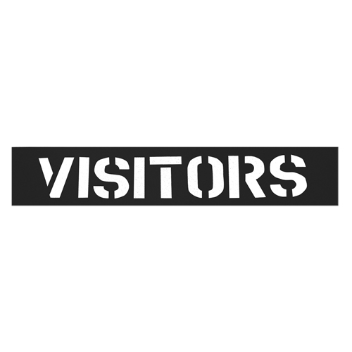 Pochoirs pour parc de stationnement, Anglais, 12" Groupe Belzile Dickner