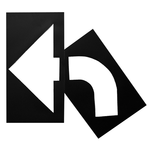 Pochoirs pour parc de stationnement, Anglais, 8" x 27" Groupe Belzile Dickner