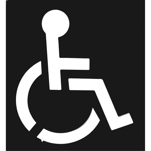 Parking Lot Stencils, English, 37" x 43" Groupe Belzile Dickner