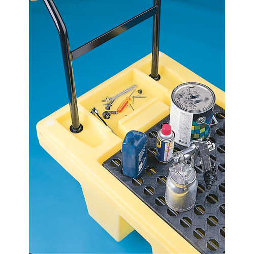 Poly-Spillcart Cart, 66.5" L x 29" W x 43.9" H, 57 US gal. Spill Cap. Groupe Belzile Dickner