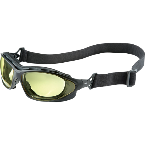 Uvex HydroShield&reg; Seismic&reg; Safety Goggles, Amber Lens, Anti-Fog/Anti-Scratch, Closed Vent Groupe Belzile Dickner