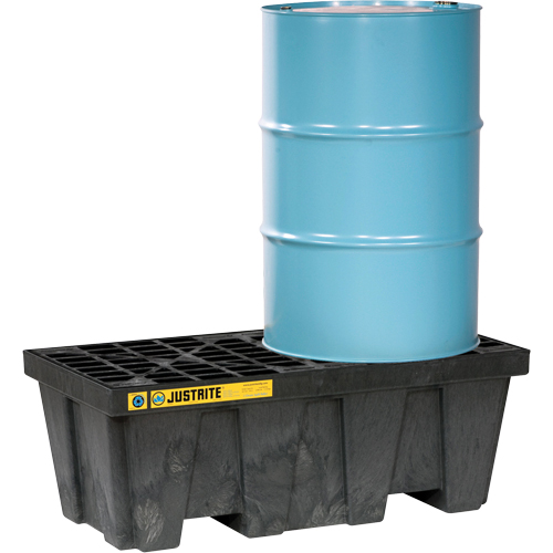 EcoPolyBlend Spill Control Pallets - With Drain, 66 US gal. Spill Capacity, 49" x 25" x 18" Groupe Belzile Dickner