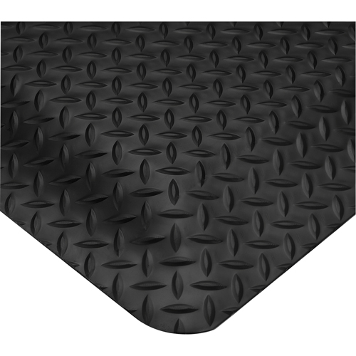 Tapis Smart No 497, Losange, 2' x 3' x 5/8", Noir, PVC Groupe Belzile Dickner