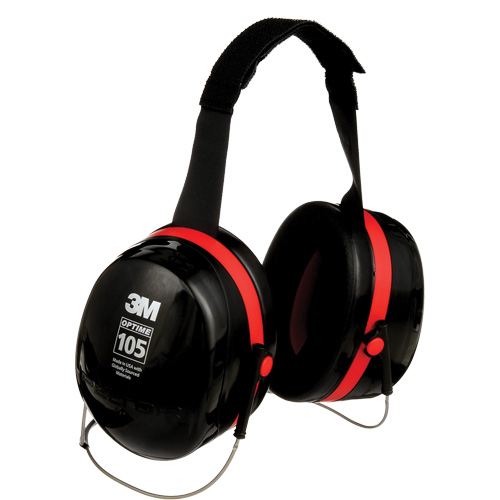 Peltor Optime 105 Series Earmuffs, Neckband, 29 NRR dB Groupe Belzile Dickner