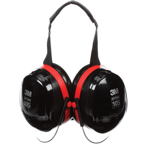Peltor Optime 105 Series Earmuffs, Neckband, 29 NRR dB Groupe Belzile Dickner