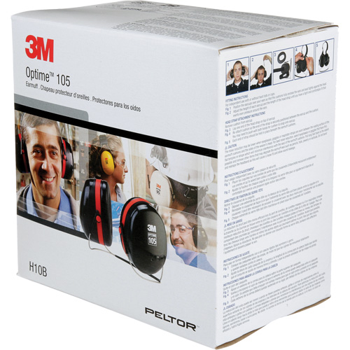 Peltor Optime 105 Series Earmuffs, Neckband, 29 NRR dB Groupe Belzile Dickner