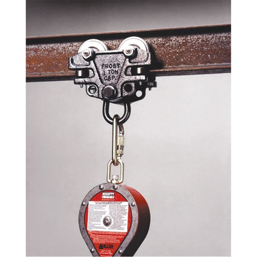 Trousse d'adaptateur de connexion d'ancrage pour chariots de poutre Miller, Poutre en I/Acier, Usage Permanent Groupe Belzile Dickner