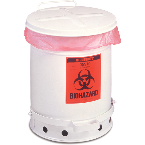 Biohazard Waste Container, 6 gal Capacity Groupe Belzile Dickner