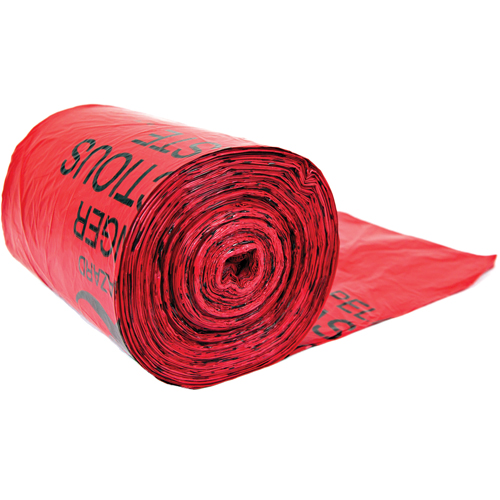 Hazardous Waste Bags, Bio-Hazard, 24" L x 33" W, 56.8 L (15 Gal.) Capacity Groupe Belzile Dickner