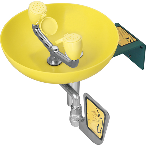 Eye/Face Wash Station, Wall-Mount Installation, Plastic Bowl Groupe Belzile Dickner