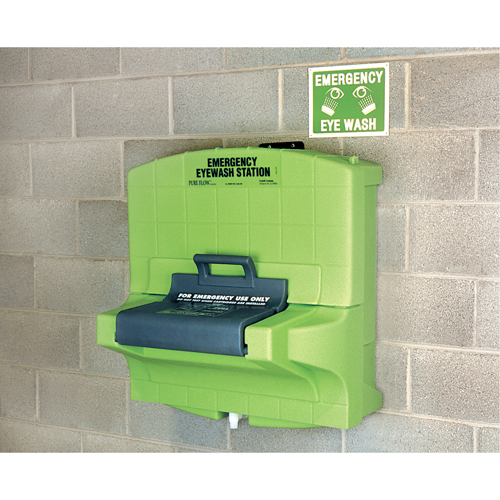 Poste de douche oculaire Fendall Pure Flow 1000, Aliment&eacute; par gravit&eacute;, Capacit&eacute; 7 gal., Conformit&eacute; ANSI Z358.1 Groupe Belzile Dickner