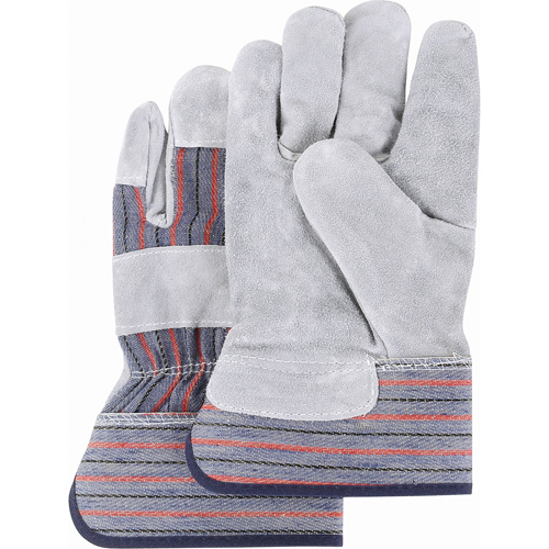 Gants d'ajusteur de qualit&eacute; sup&eacute;rieure, 2T-Grand, Paume en Cuir de vache refendu, Doublure en Coton Groupe Belzile Dickner