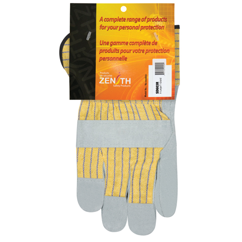 Gants d'ajusteur de qualit&eacute; sup&eacute;rieure, T-Grand, Paume en Cuir de vache refendu, Doublure en Coton Groupe Belzile Dickner