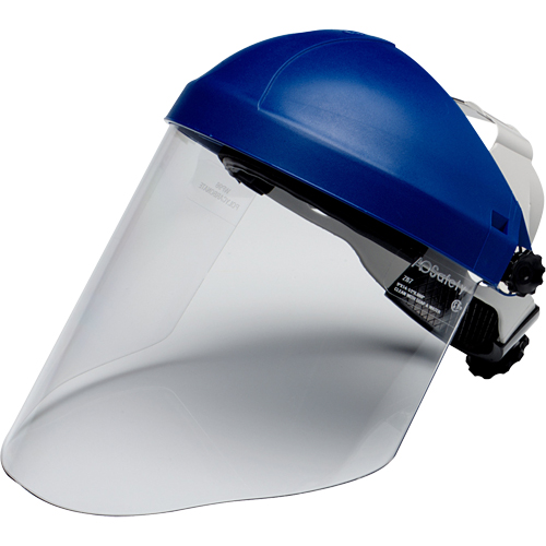 Ratchet Headgear with Faceshield, Polycarbonate, Ratchet Suspension Groupe Belzile Dickner