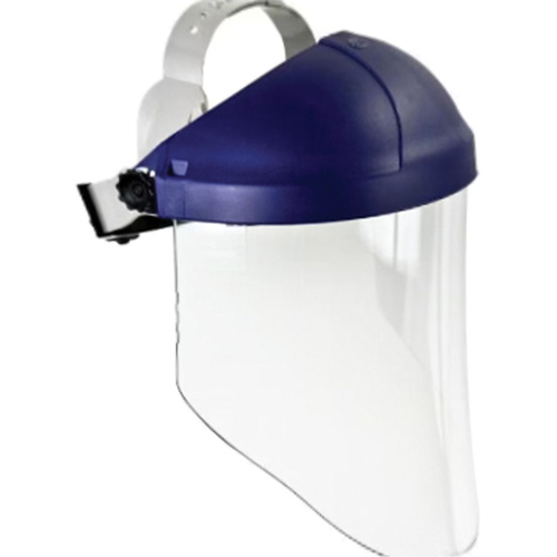 Ratchet Headgear with Faceshield, Polycarbonate, Ratchet Suspension Groupe Belzile Dickner