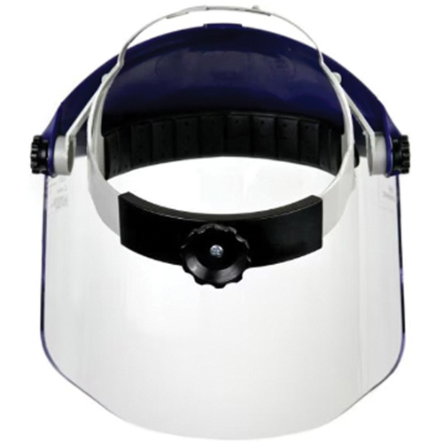 Ratchet Headgear with Faceshield, Polycarbonate, Ratchet Suspension Groupe Belzile Dickner