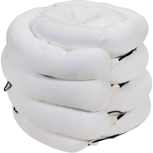 Premium Sorbent Boom, Oil Only, 10' L x 5" W, 35 Gal. Absorbancy, 4 /Pack Groupe Belzile Dickner