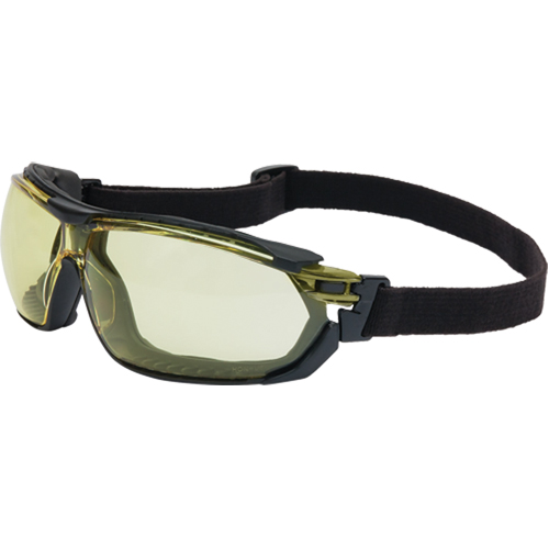 Lunettes de s&eacute;curit&eacute; &eacute;tanches Uvex Tirade, Lentille Ambr&eacute;e, Antibu&eacute;e, ANSI Z87+/R&eacute;pond ou surpasse la norme CSA Z94.3 Groupe Belzile Dickner
