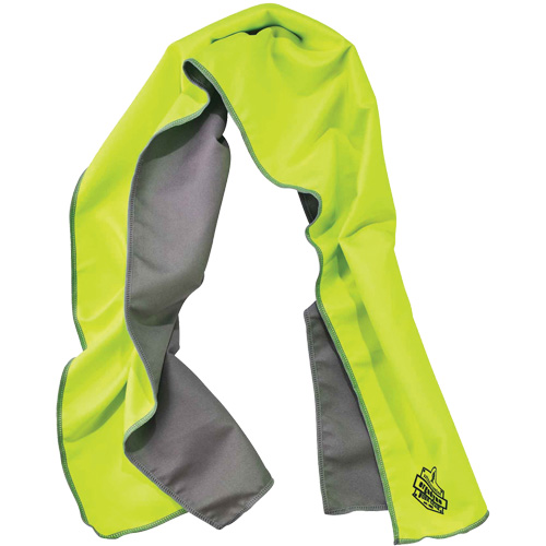 Serviette de refroidissement en microfibre Chill-Its 6602MF, Lime haute visibilit&eacute; Groupe Belzile Dickner