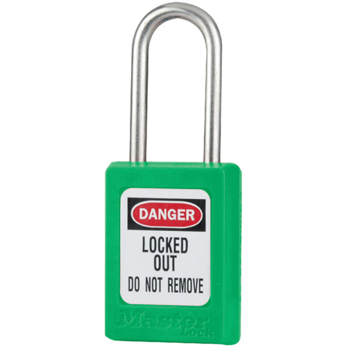 Cadenas de s&eacute;curit&eacute; S31 Zenex, Vert, Cl&eacute;s identiques, Thermoplastique, Largeur de 1-3/8" Groupe Belzile Dickner