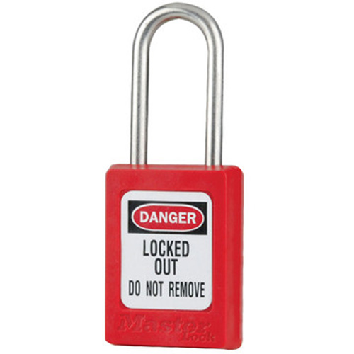 Cadenas de s&eacute;curit&eacute; S31 Zenex, Rouge, Cl&eacute;s identiques, Thermoplastique, Largeur de 1-3/8" Groupe Belzile Dickner
