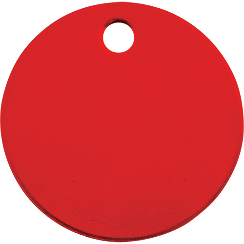 Blank Tags, Aluminum, 1.5" dia Groupe Belzile Dickner