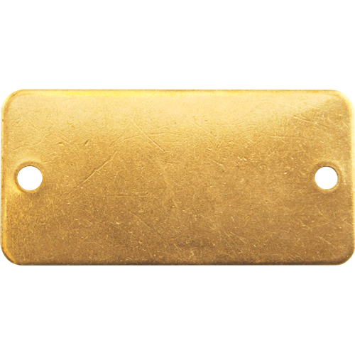 Blank Tags, Brass, 2" W x 1" H Groupe Belzile Dickner