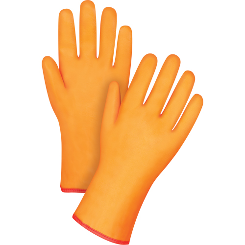 Gants doubl&eacute;s pour l'hiver r&eacute;sistants aux produits chimiques, Taille Grand/9, 12" lo, PVC, Doublure en Molleton de mousse, Gant de calibre hiver Groupe Belzile Dickner