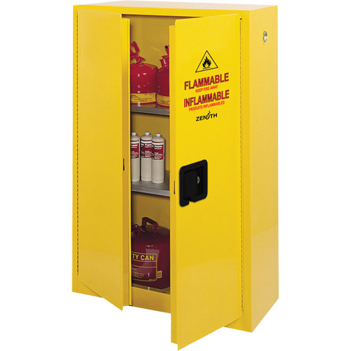 Flammable Storage Cabinet, 45 gal., 2 Door, 43" W x 65" H x 18" D Groupe Belzile Dickner