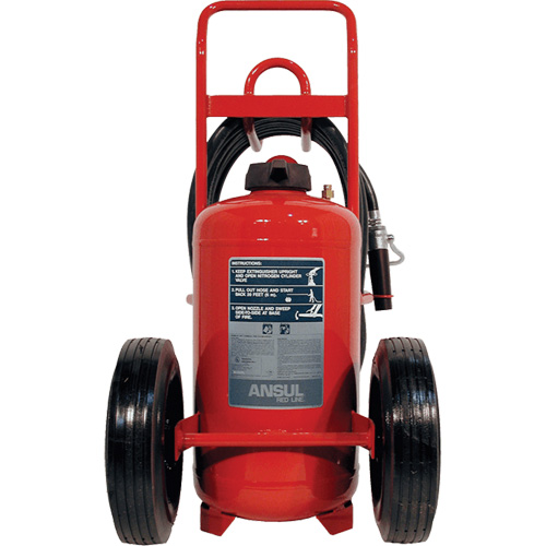 Extincteurs Red Line sur roues, BC, Capacit&eacute; 125 lb Groupe Belzile Dickner