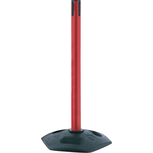 Single Line Heavy Duty Receiver Post, 38" High, Red Groupe Belzile Dickner