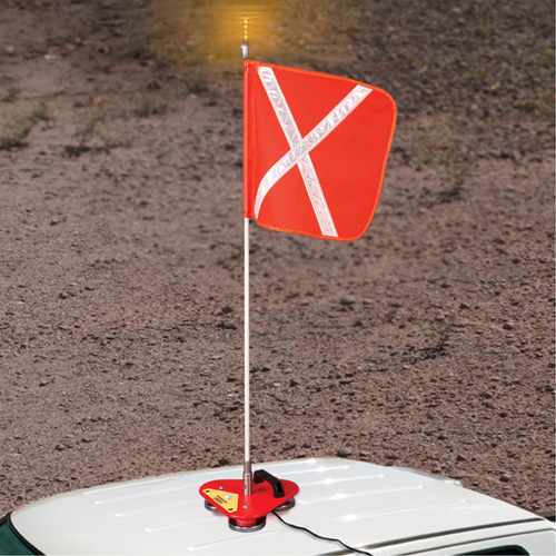 Safety Whip&reg; Flagstaff Mounting Base, Magnet Mount Groupe Belzile Dickner