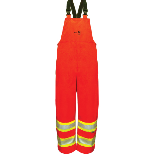 Hi-Vis FR/PU Safety Rain Bib Pants, 4X-Large, Orange Groupe Belzile Dickner