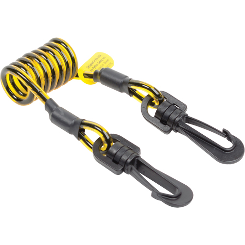 Coil Tool Tether, Coil, Dual Clip Groupe Belzile Dickner